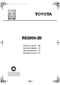 Manual Toyota DE224 Sewing Machine