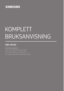Bruksanvisning Samsung UBD-M7500 Blu-ray-spiller
