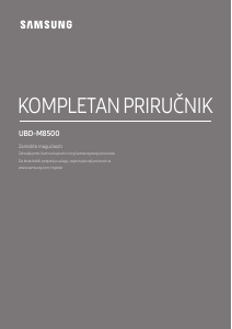 Priručnik Samsung UBD-M8500 Blu-ray reproduktor