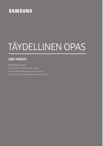 Käyttöohje Samsung UBD-M8500 Blu-ray-soitin
