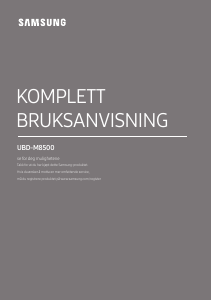 Bruksanvisning Samsung UBD-M8500 Blu-ray-spiller