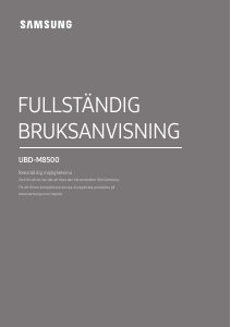 Bruksanvisning Samsung UBD-M8500 Blu-ray spelare