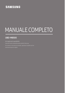 Manuale Samsung UBD-M8500 Lettore blu-ray