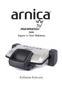 Kullanım kılavuzu Arnica Marmaris 3000 Izgara tost makinesi