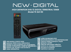 Εγχειρίδιο New Digital T2 265 HD Ψηφιακός δέκτης