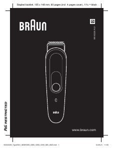 Manual Braun MGK 5345 Aparador de barba