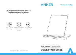 Handleiding Anker Y1822 Draadloze oplader