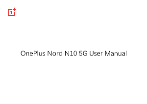 Manual 1+ Nord N10 5G Mobile Phone