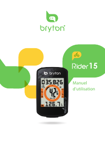 Manual de uso Bryton Rider 15 Ciclocomputador