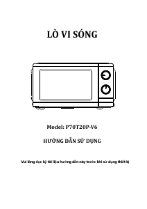 Hướng dẫn sử dụng Galanz P70T20P-V6 Lò vi sóng