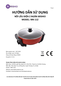 Hướng dẫn sử dụng Mishio MK-112 Chảo