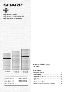 Manual Sharp SJ-X201E Fridge-Freezer