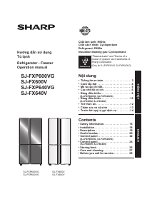 Handleiding Sharp SJ-FX640V Koel-vries combinatie