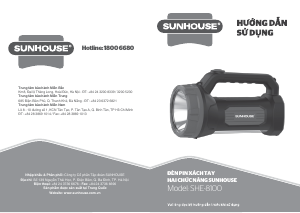 Hướng dẫn sử dụng Sunhouse SHE-8100 Đèn pin