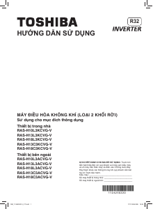 Hướng dẫn sử dụng Toshiba RAS-H18C3KCVG-V Máy điều hòa không khí