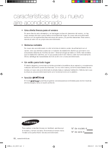 Manual de uso Samsung AVXWNH028EE Aire acondicionado