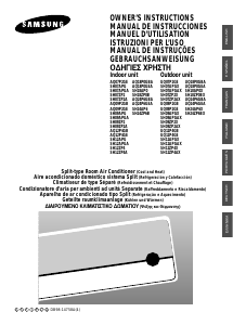 Manual de uso Samsung SH12APGX Aire acondicionado