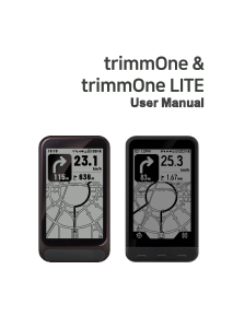 Handleiding Trimm trimmOne LITE Fietscomputer