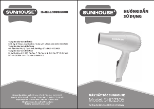 Hướng dẫn sử dụng Sunhouse SHD2305 Máy sấy tóc