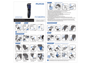 Hướng dẫn sử dụng Flyco FC5809TH Tông-đơ cắt tóc