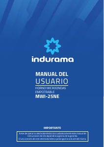Manual de uso Indurama MWI-25NE Microondas