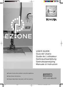 Handleiding Toyota EZ901 Naaimachine