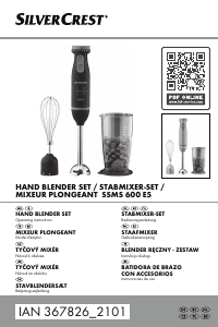 Manual SilverCrest IAN 367826 Hand Blender