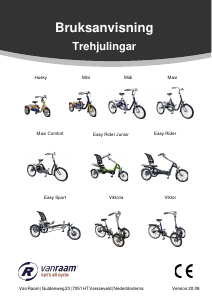 Bruksanvisning Van Raam Mini Trehjuling