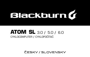 Návod Blackburn Atom SL 3.0 Cyklopočítač