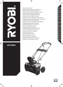 Manual Ryobi RST36B51 Freza de zăpadă