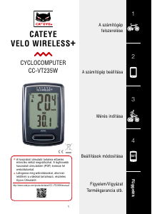 Használati útmutató Cateye CC-VT235W Kerékpáros számítógép
