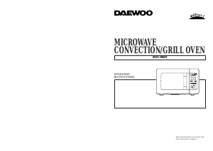 Manual Daewoo KOC-980T Microwave