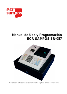 Manual de uso ECR Sampos ER-057 Caja registradora