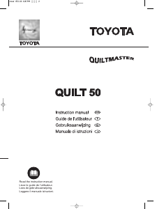 Manual Toyota Quilt50 Sewing Machine
