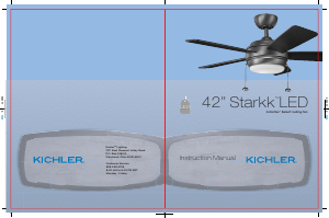 Manual Kichler 330171SBK Starkk Ceiling Fan