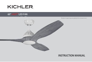 Manual de uso Kichler 310360WH Jace Ventilador de techo