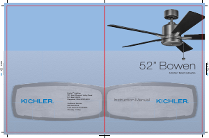 Manual Kichler 330242OZ Bowen Ceiling Fan