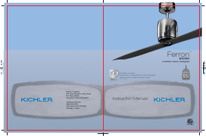 Handleiding Kichler 300160PN Ferron Plafondventilator