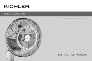 Manual de uso Kichler 339218SNB Pola Ventilador