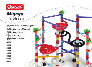 Manual Quercetti 6568 Double Spiral Marble Track