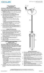 Manual de uso Kichler 15443OB Decorative Lámpara