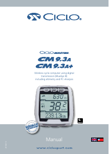 Manual CicloSport CicloMaster CM 9.3A Cycling Computer