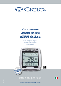 Manuale CicloSport CicloMaster CM 9.3A plus Ciclocomputer