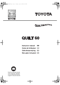 Manual Toyota Quilt60 Sewing Machine