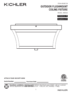Manual de uso Kichler 39516 Linford Lámpara