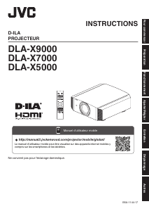 Mode d’emploi JVC DLA-X5000BE Projecteur