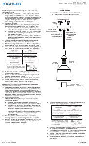 Manual Kichler 43682WH Danika Lamp