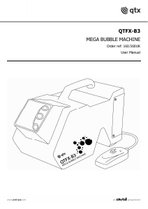 Manual QTX QTFX-B3 Mega Bubble Machine