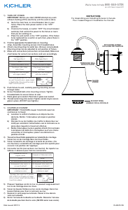Handleiding Kichler 45512NIL18 Keiran Lamp