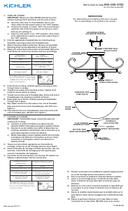 Manual Kichler 43169OZL18 Monroe Lamp
